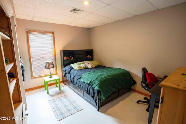 817 Wright Debow Rd, Jackson, NJ 08527 - bedroom featuring carpet flooring, baseboards, and a paneled ceiling