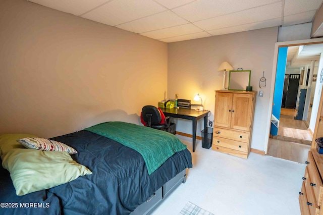 817 Wright Debow Rd, Jackson, NJ 08527 - bedroom featuring a paneled ceiling, light carpet, and baseboards