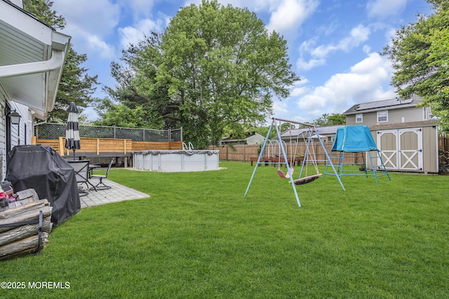 120 Lake Winnepesaukee Dr, Little Egg Harbor, NJ 08087 - view of yard with a playground and a patio