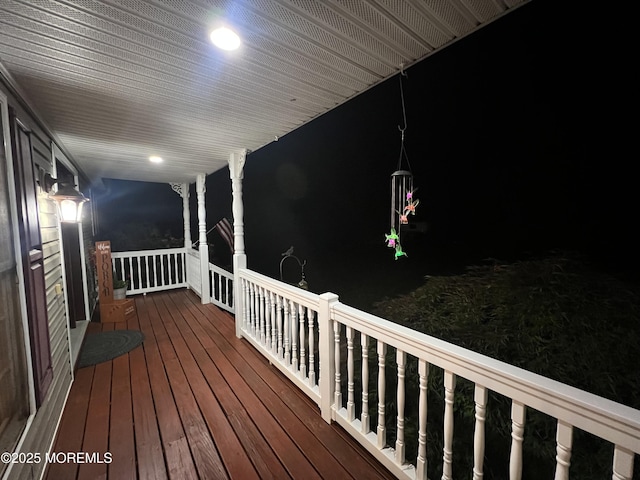 10 Hillside Ave, Tuckerton, NJ 08087 - deck at night with a porch
