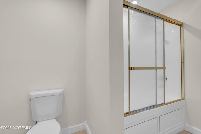 352 Leesville Rd, Jackson, NJ 08527 - full bath with toilet, baseboards, and a shower with shower door