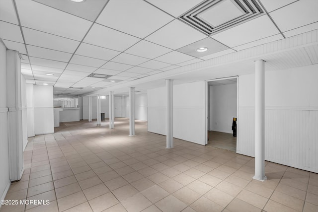 352 Leesville Rd, Jackson, NJ 08527 - basement featuring recessed lighting and light tile patterned floors