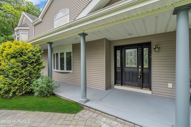 352 Leesville Rd, Jackson, NJ 08527 - doorway to property featuring covered porch
