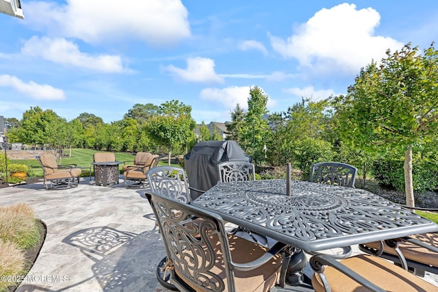 2 Haley Cir, Barnegat, NJ 08005 - view of patio with outdoor dining space and view of wooded area