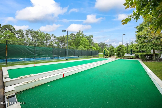 2 Haley Cir, Barnegat, NJ 08005 - surrounding community with a bocce ball area and a tennis court