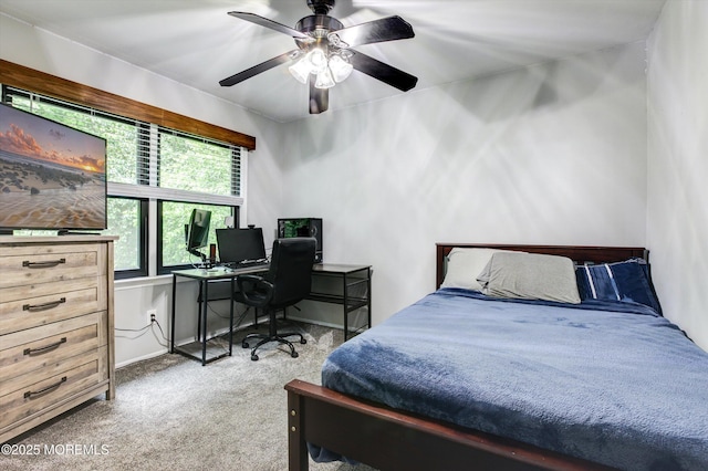 25 Merritt Ter, Matawan, NJ 07747 - carpeted bedroom featuring an office area and ceiling fan