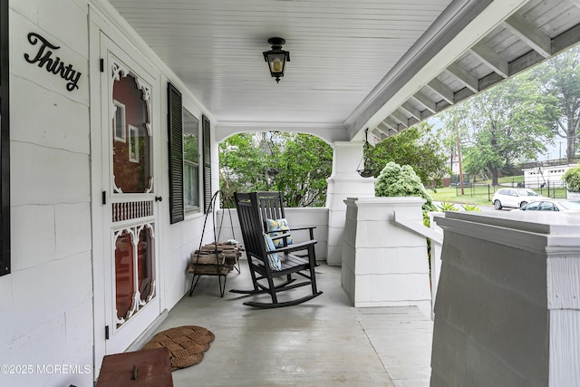 30 Balloch Pl, Red Bank, NJ 07701 - view of covered porch