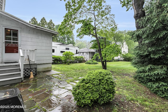 30 Balloch Pl, Red Bank, NJ 07701 - view of grassy yard featuring a patio