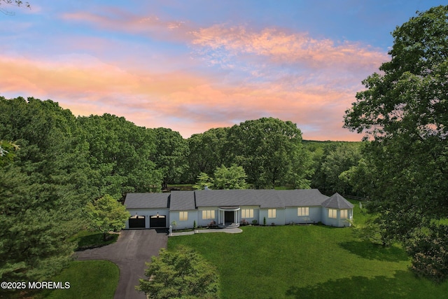 8 Olden Ct, Colts Neck, NJ 07722 - aerial view at dusk of a forest view