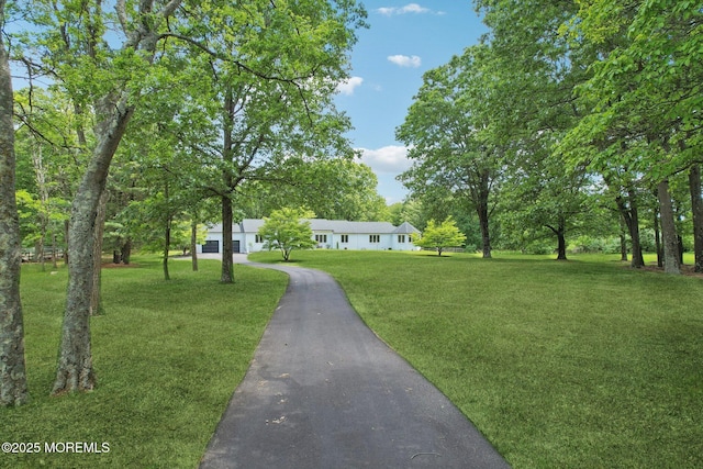 8 Olden Ct, Colts Neck, NJ 07722 - view of front of house with driveway and a front lawn
