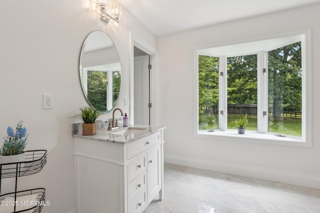 8 Olden Ct, Colts Neck, NJ 07722 - bathroom with vanity and baseboards