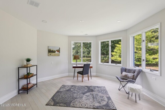 8 Olden Ct, Colts Neck, NJ 07722 - office space featuring healthy amount of natural light, light wood-style flooring, and recessed lighting
