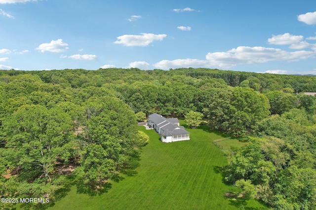 8 Olden Ct, Colts Neck, NJ 07722 - view from above of property with a forest