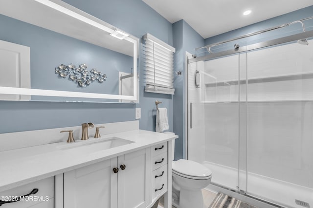 5 Westbrook Cir, Howell, NJ 07731 - full bathroom featuring vanity and a stall shower