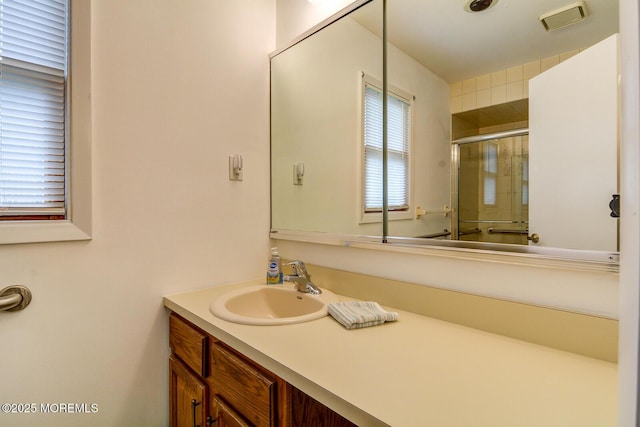 2 Thames Pl, Brick, NJ 08723 - full bathroom featuring a shower with door and vanity