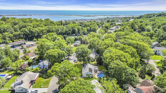 162 Delaware Ave, Atlantic Highlands, NJ 07716 - aerial view of residential area featuring a nearby body of water