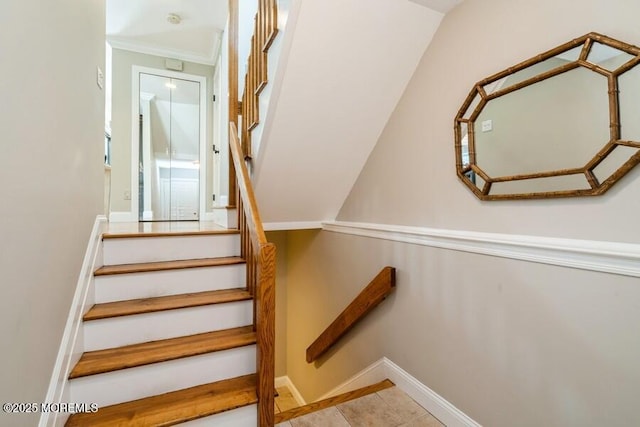 580 Patten Ave # 53, Long Branch, NJ 07740 - stairs featuring baseboards