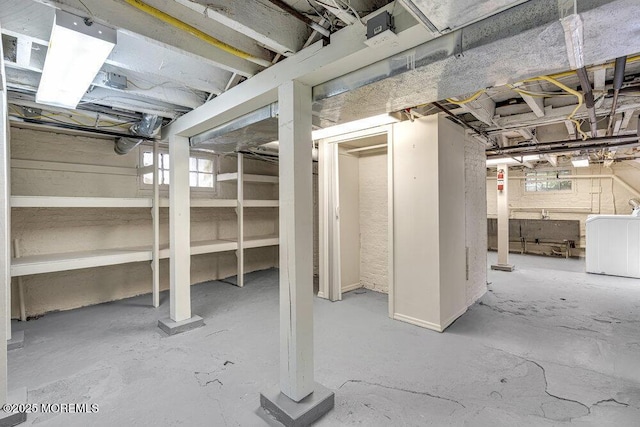 511 4th Ave, Asbury Park, NJ 07712 - unfinished basement featuring washer / clothes dryer