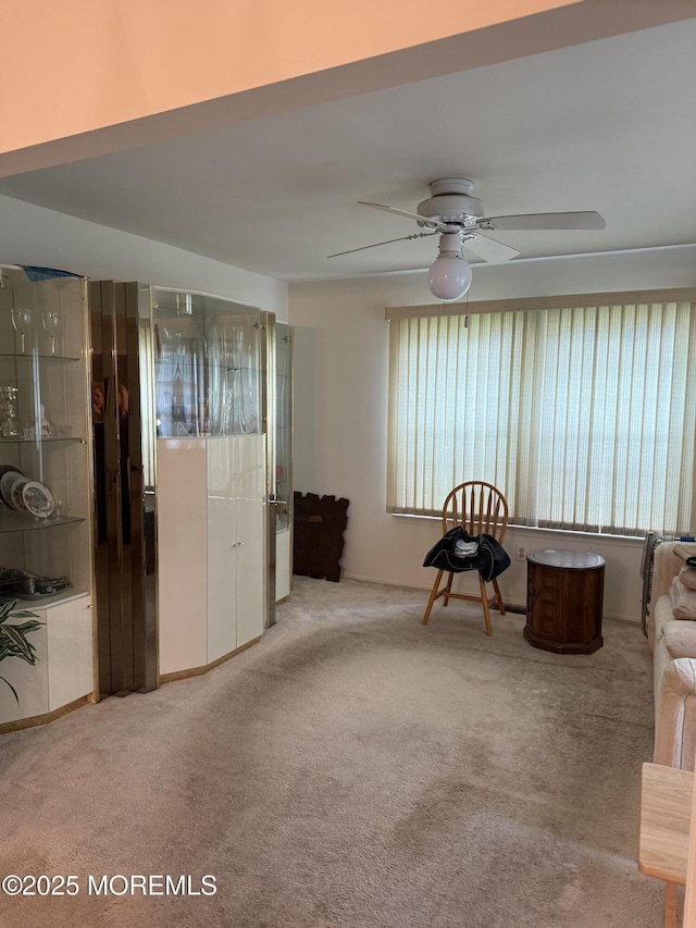 145A Concordia Cir, Monroe, NJ 08831 - sitting room featuring healthy amount of natural light, carpet flooring, and a ceiling fan