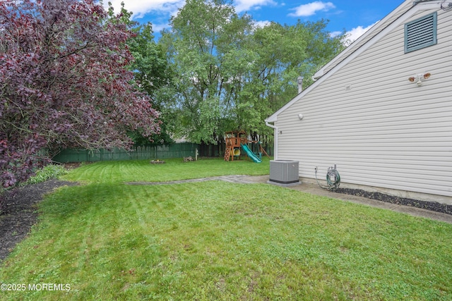 70 Walnut Ave, Red Bank, NJ 07701 - view of yard with a playground and cooling unit