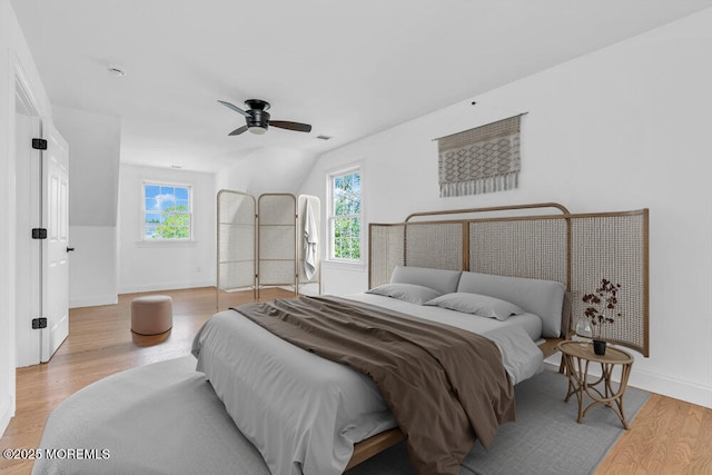 27 Main St, Port Monmouth, NJ 07758 - bedroom featuring multiple windows, wood finished floors, baseboards, and a ceiling fan