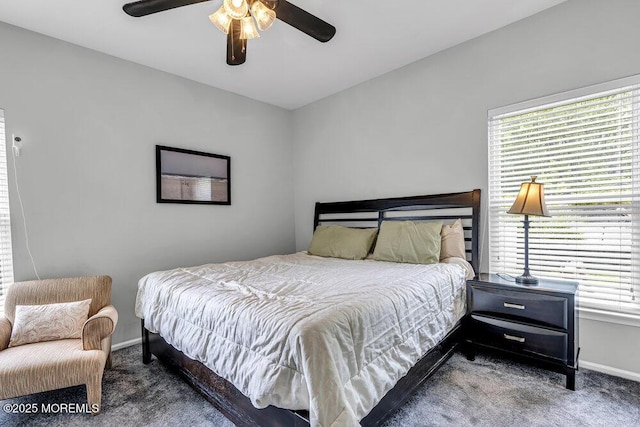 1771 Calico Ln, Toms River, NJ 08753 - bedroom with carpet flooring, baseboards, and a ceiling fan