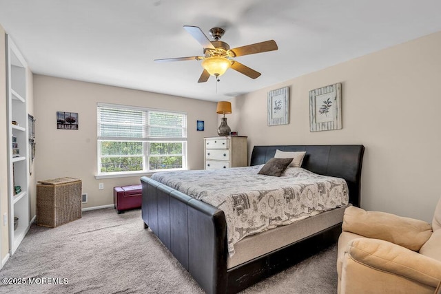 1771 Calico Ln, Toms River, NJ 08753 - bedroom with carpet, baseboards, and ceiling fan