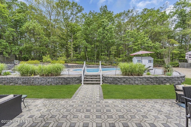 1771 Calico Ln, Toms River, NJ 08753 - view of yard featuring an outbuilding and a patio