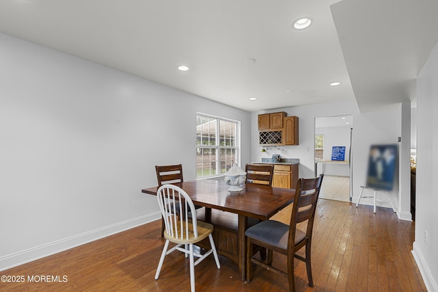 39 Sarah Ln, Howell, NJ 07731 - dining room featuring wood-type flooring, baseboards, and recessed lighting