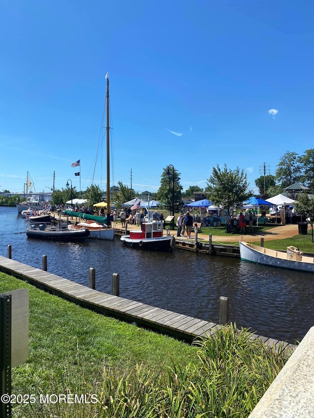 27 Cedar St Unit A, Toms River, NJ 08757 - dock featuring a water view