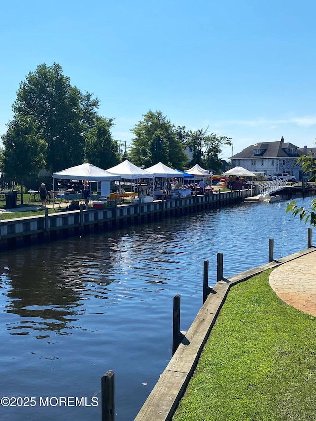 27 Cedar St Unit A, Toms River, NJ 08757 - dock area featuring a water view