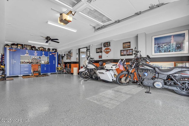 200 San Fernando Dr, Lavallette, NJ 08735 - garage featuring a garage door opener