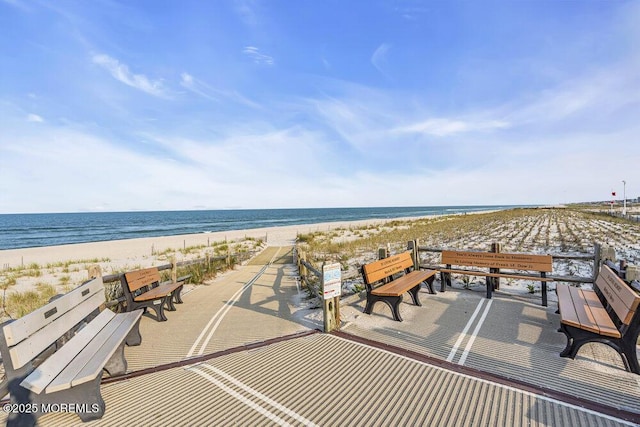 200 San Fernando Dr, Lavallette, NJ 08735 - view of community featuring view of water and beach