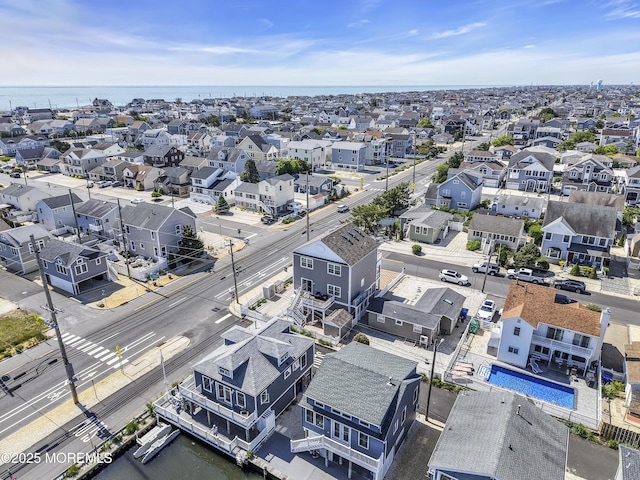 200 San Fernando Dr, Lavallette, NJ 08735 - aerial perspective of suburban area with a nearby body of water and a pool