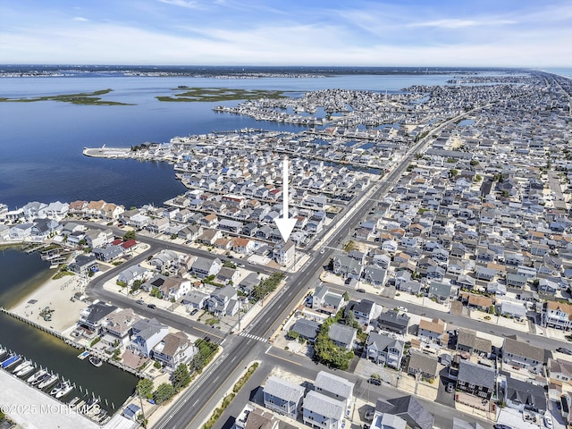 200 San Fernando Dr, Lavallette, NJ 08735 - aerial overview of property's location with a nearby body of water and nearby suburban area