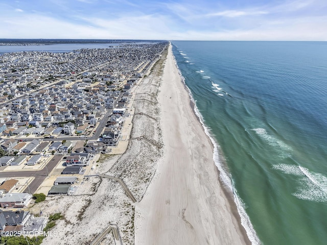 200 San Fernando Dr, Lavallette, NJ 08735 - aerial perspective of suburban area featuring waterfront with a beach