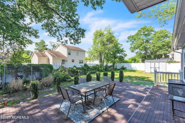 824 Broadway Blvd, Toms River, NJ 08757 - wooden deck with outdoor dining space