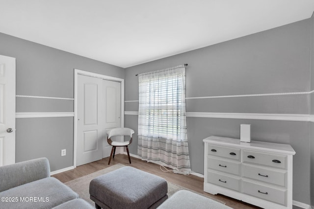 824 Broadway Blvd, Toms River, NJ 08757 - sitting room with wood finished floors and baseboards