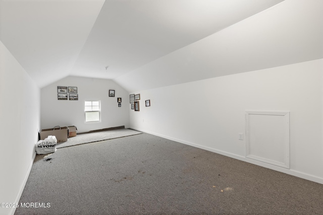 12 Stemson Ct, Little Egg Harbor, NJ 08087 - additional living space featuring carpet flooring, vaulted ceiling, and baseboards