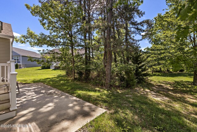 12 Stemson Ct, Little Egg Harbor, NJ 08087 - view of green lawn with a patio area