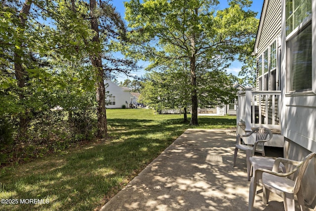 12 Stemson Ct, Little Egg Harbor, NJ 08087 - view of green lawn with a patio