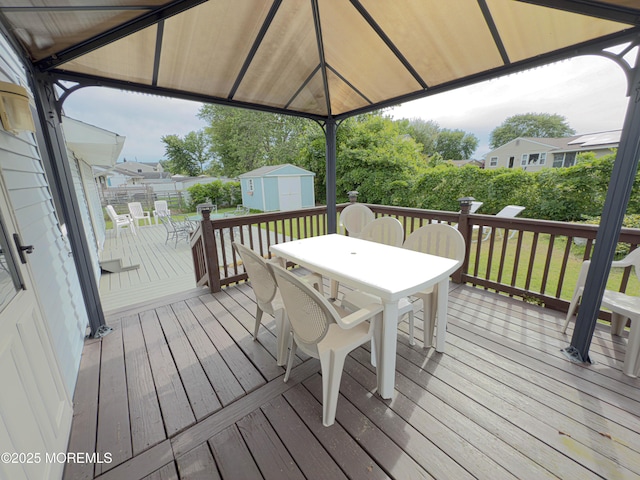113 Boulder Lake Dr, Little Egg Harbor, NJ 08087 - deck with outdoor dining area and a gazebo