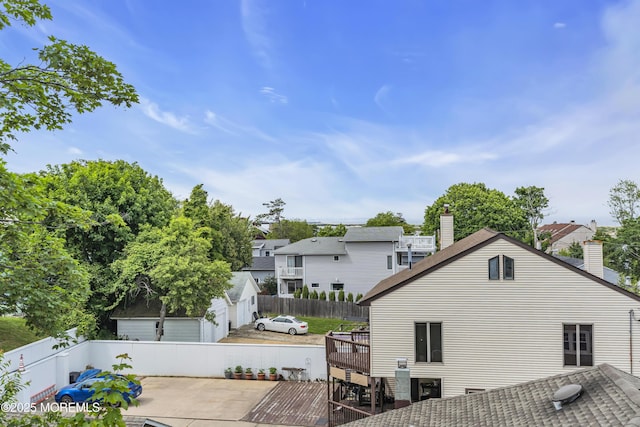 75 Portland Rd, Highlands, NJ 07732 - rear view of property with a wooden deck and a chimney