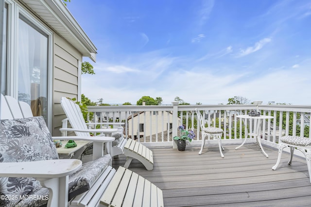 75 Portland Rd, Highlands, NJ 07732 - view of wooden deck