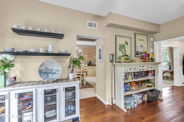 75 Portland Rd, Highlands, NJ 07732 - bar area with hardwood / wood-style flooring and baseboards