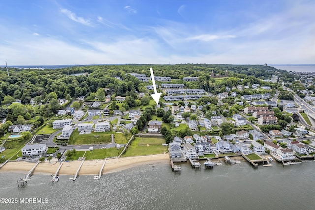 75 Portland Rd, Highlands, NJ 07732 - aerial view of residential area featuring a large body of water