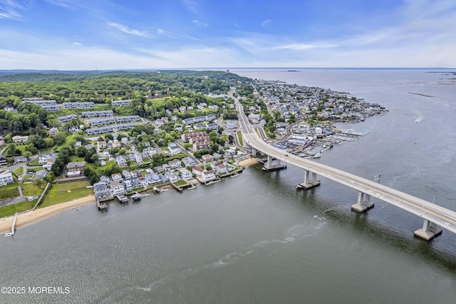 75 Portland Rd, Highlands, NJ 07732 - aerial view of property's location with a large body of water and a notable bridge
