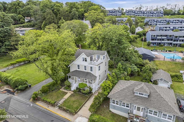 75 Portland Rd, Highlands, NJ 07732 - bird's eye view of a pool area