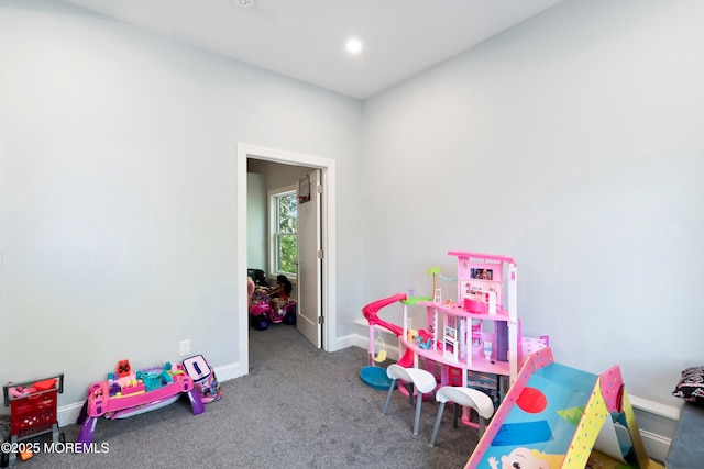 629 Alpine St, Forked River, NJ 08731 - game room with baseboards, carpet flooring, and recessed lighting