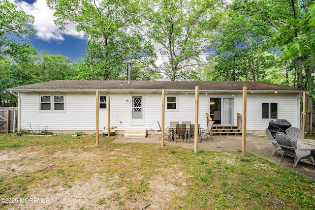629 Alpine St, Forked River, NJ 08731 - rear view of house featuring entry steps and a patio